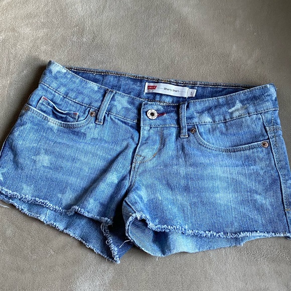 Levi’s Denim Shorty Shorts - Picture 2 of 12